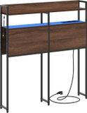 vidaXL Opberghoofdbord bruin eiken Bewerkt hout