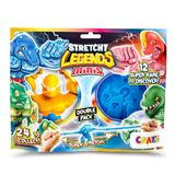 CRAZE Stretchy Legends Minis Double - 2-pack elastische actiefiguren voor kinderen, kleverige en rekbare superheldenfiguren om te verzamelen