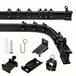 Tringle à rideaux 3 mètres - Extensible - Montage au plafond - Noir - Matériel de fixation inclus - Facile à installer - Système de rail pour rideaux