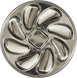 HOME DECO FACTORY Oesterbord – Serveerschaal – RVS – Ø23cm