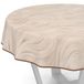 ANRO Afwasbaar tafelzeil, tuintafelkleed, abstract, beige, rond, 140 cm, met omzoomde rand