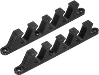 Merkloos / Sans marque Set van 2 verstelbeugels voor chaise, 5 posities rugsteunverstelling voor lounges, liggende brace en buitenterras, gazon, tuin, meubels, chaise [zwart]