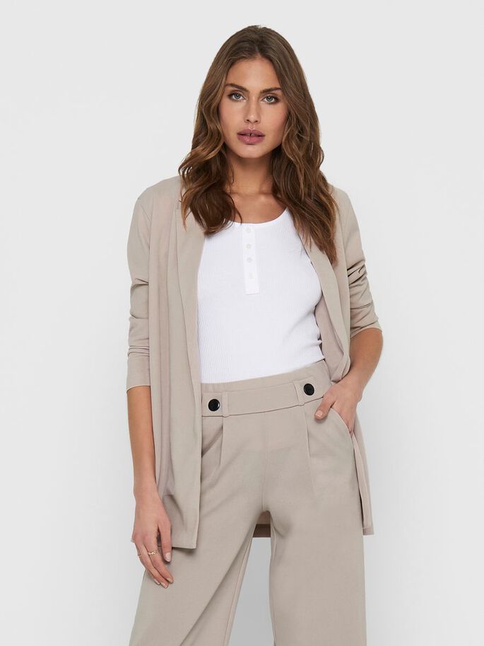 ONLY JDY JDYGEGGO Blazer Dames XS Grijs Polyester, Elastaan