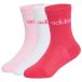 ADIDAS PERFORMANCE Chaussettes de sport 'Linear' rose / framboise / blanc