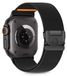 Tech-Protect nylon sluiting voor Apple Watch 6 / 7 / 8 / 9 / 10 / Se / Ultra 1 / 2 (44 / 45 / 46 / 49 mm), zwart