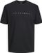Jack & Jones Plus Size Heren T-shirt JJESTAR Zwart - Maat 7XL