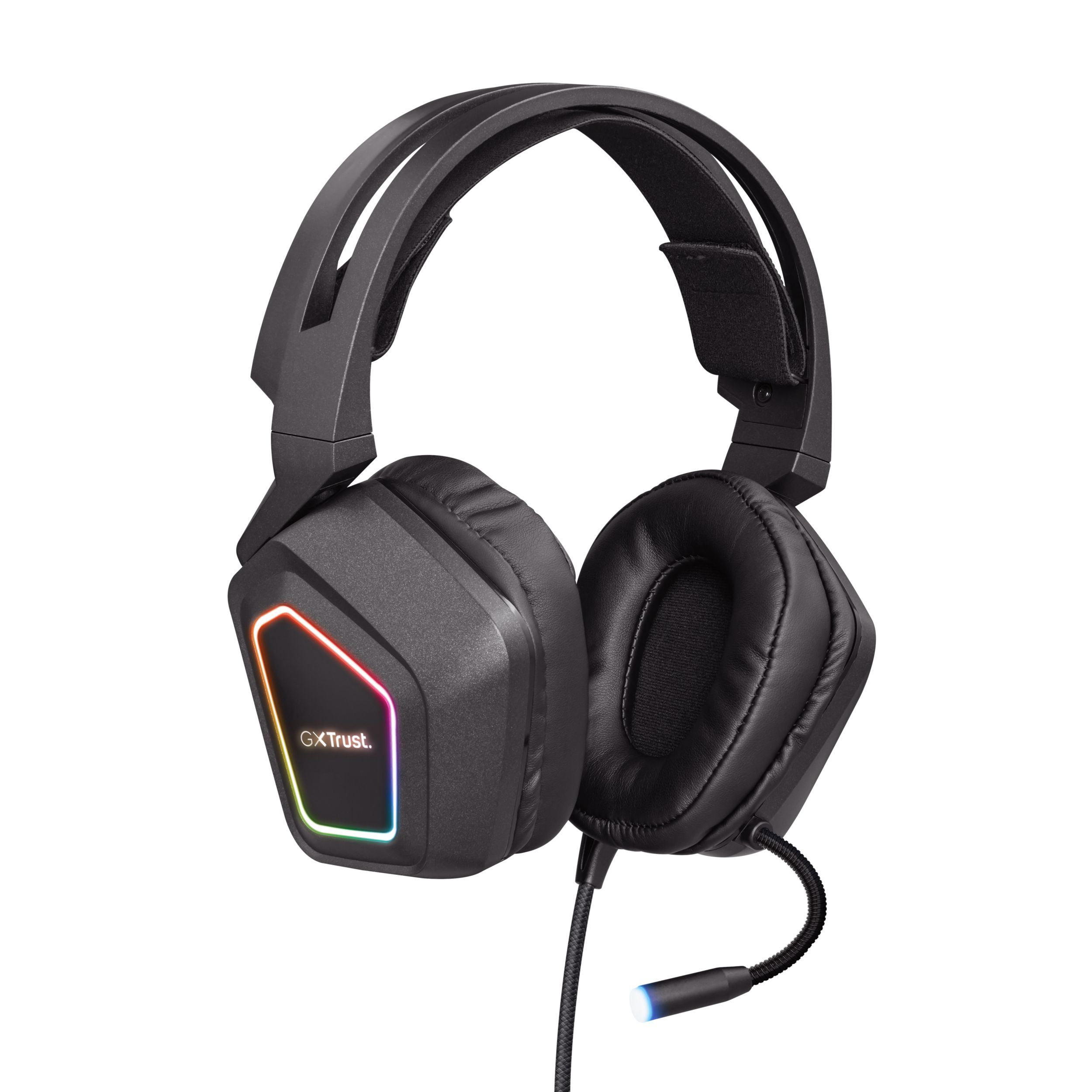 Trust GXT 450 Blizz Gaming Headset - 7.1 Surround Sound, RGB, USB, PC - Black