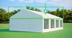 Tente de réception bâche de toit 6x8 m – PVC 500 g/m², hauteur latérale 2 m, sans armature - Blanc