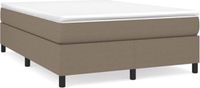 vidaXL Boxspring bed stof taupe 140x190 cm