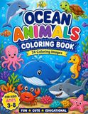 Ocean Animals Coloring Book for Kids