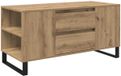 vidaXL Salontafel Artisan Eiken 102 x 44,5 x 50 cm Bewerkt hout