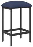 Tabouret de bar bleu 40 x 32 x 74 cm bois traité