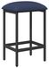 Tabouret de bar bleu 40 x 32 x 74 cm bois traité