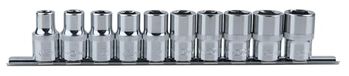 KS Tools 918.0650 1/2" CHROMEplus Dopsleutelset, zeskant, 10-dlg