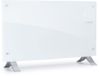 Klarstein Bornholm Curved radiateur électrique, radiateur à convection, autoportant ou mural, 2000 Watt, Blanc