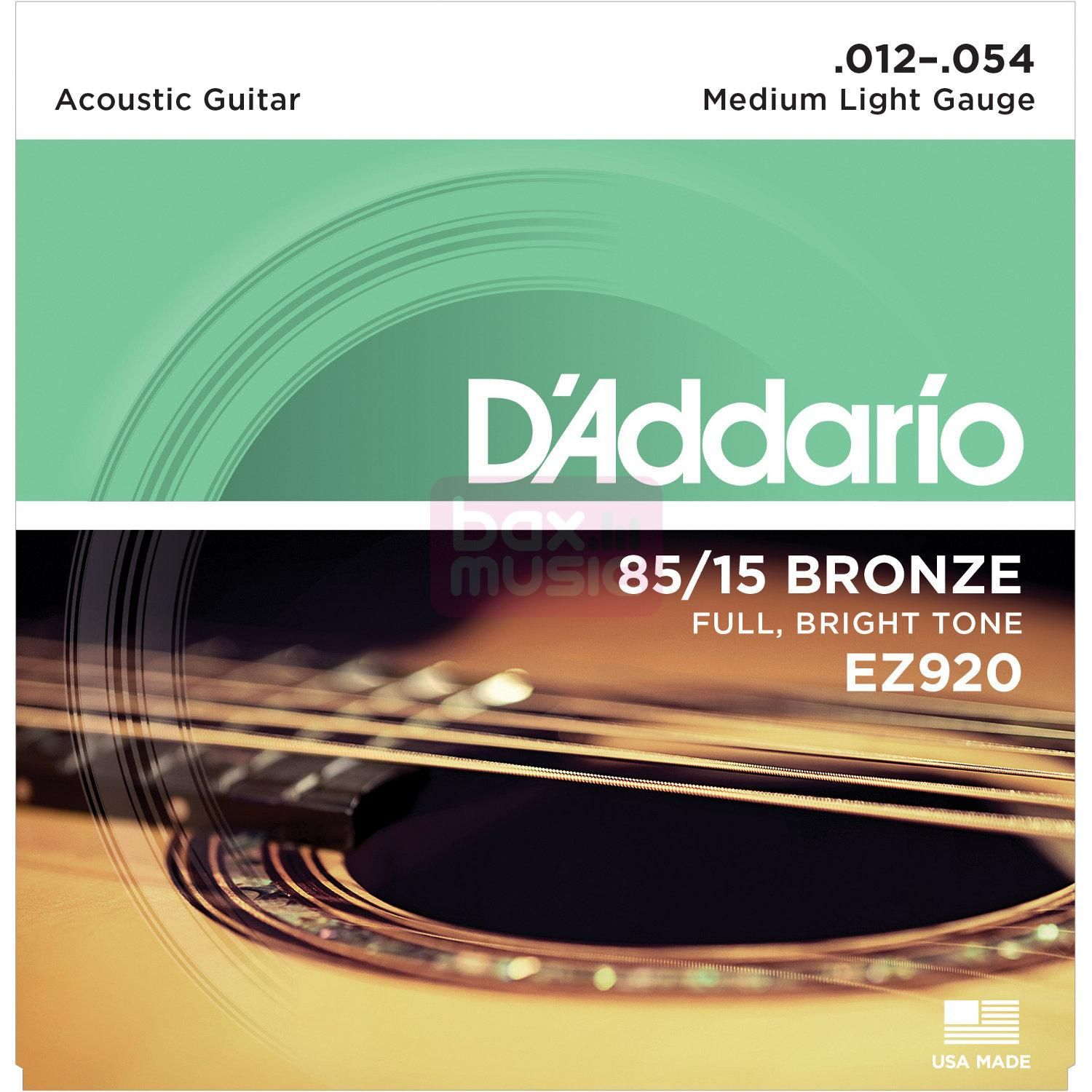 D'ADDARIO EZ920 snarenset voor akoestische western gitaar