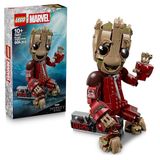 LEGO Marvel Groot in Ravager Jumpsuit - Verzamelbaar Superheld Bouwpakket voor Kinderen - Schattige Kinderkamer Decoratie - Cadeau voor Jongens vanaf 10 Jaar en Fans - 76341
