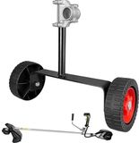 Merkloos Steunwielen Grastrimmer - Reservewielen Onkruid - Rug Ontlasten - In Hoogte Verstelbaar - 26/28mm Assen - Zwart