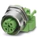 Phoenix Contact 1534627 Connecteur de câble M12 vert, argent