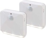 EASYmaxx LED sensorlamp - hoekig - Met bewegingsmelder - set van 2 - wit