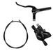 Shimano Non-Series MTB BR-MT200 / BL-MT200 remhendel / remklauw post mount zwart, achter links