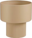 Mica Decorations Lux Bloempot – Plantenpot voor Bloemen en Kamerplanten – Bloempot voor Binnen – H33 x Ø31,5 cm – IJzer – Lichtbruin