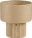 Mica Decorations Lux Bloempot – Plantenpot voor Bloemen en Kamerplanten – Bloempot voor Binnen – H33 x Ø31,5 cm – IJzer – Lichtbruin
