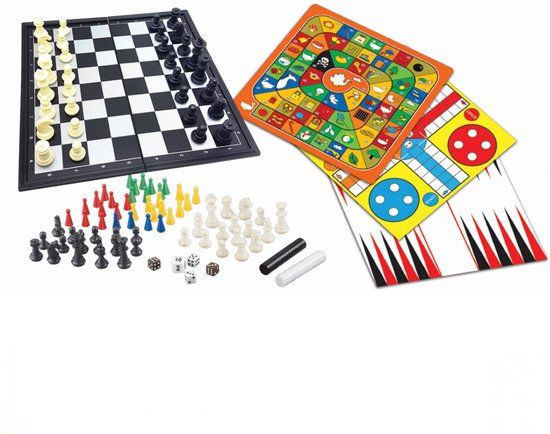 Lexibook JGM800-00 - Magnetisch bordspel - Educatief - 8 spellen in 1 - 2-6 spelers - Nederlands