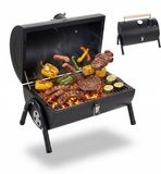 Merkloos / Sans marque Relaxdays Campingbarbecue - Zwart