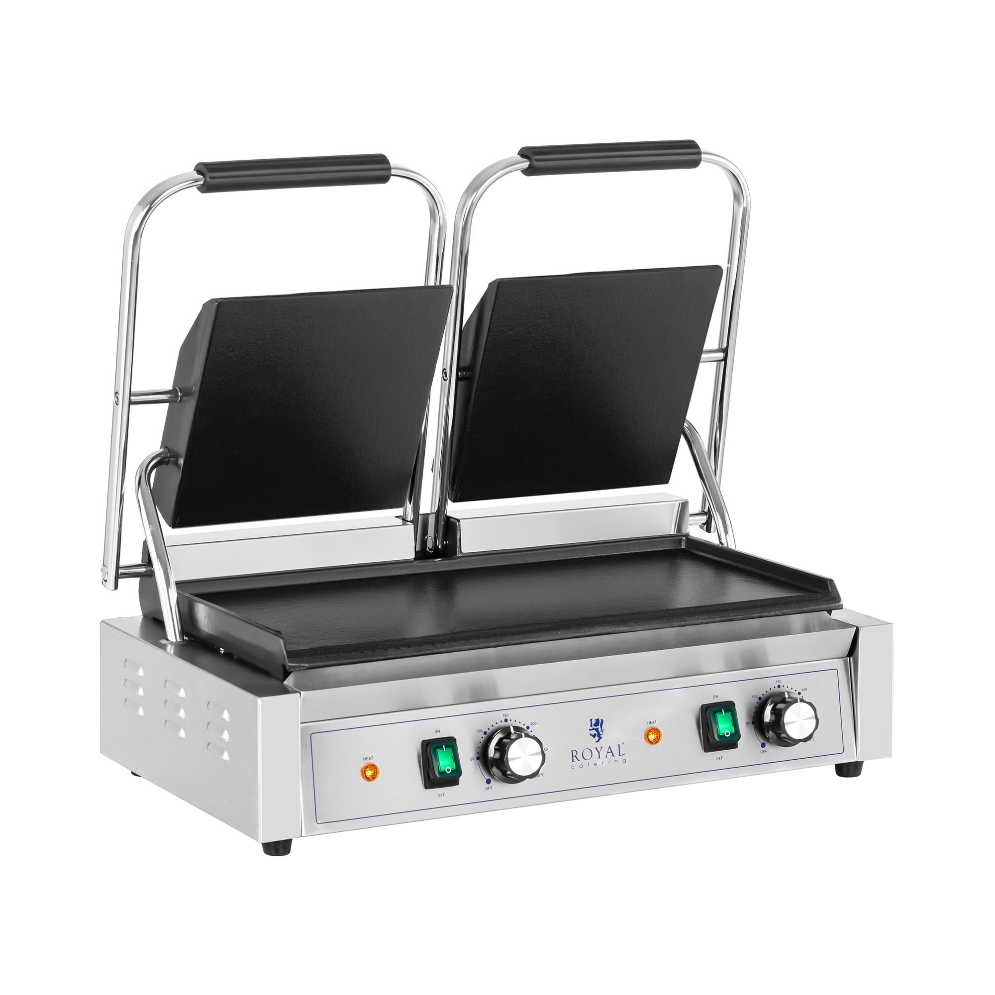 Royal Catering Dubbele contactgrill - 2 - royal_catering - 3.600 W