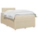 vidaXL Boxspringbed met matras Crèmekleurig 120 x 190 cm Stof