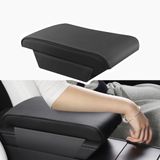 TPARTS Lederen armleuning steunkussen voor Tesla Model X Model S Model Y Model 3 Tesla Armsteun Decor Interieur Accessoires Memory Foam Console Kussen Elleboogsteun Cover Pad (zwart)