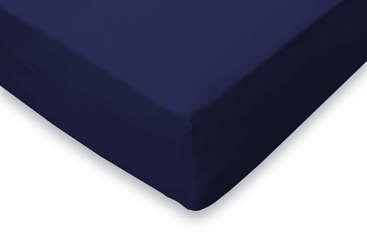 Elegance Jersey Katoenen Stretch Hoeslaken - Donkerblauw - 200x200 cm