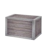 L.Vintage houten kist rechts. 38 x 30 x 33 $