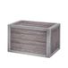 L.Vintage houten kist rechts. 38 x 30 x 33 $