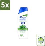 Head & Shoulders 5 x 2-en-1 Menthol Fresh Shampoo Anti-Pelliculaire - 300 ml
