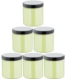 Claudius Cosmetics B.V. Scrubzout Fresh Ginger - 300 gram - Pot met zwarte deksel - set van 6 stuks - Hydraterende Lichaamsscrub