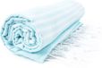 The One Towelling Hamam Sultan handdoek - 100 x 180 cm - Mint/Wit