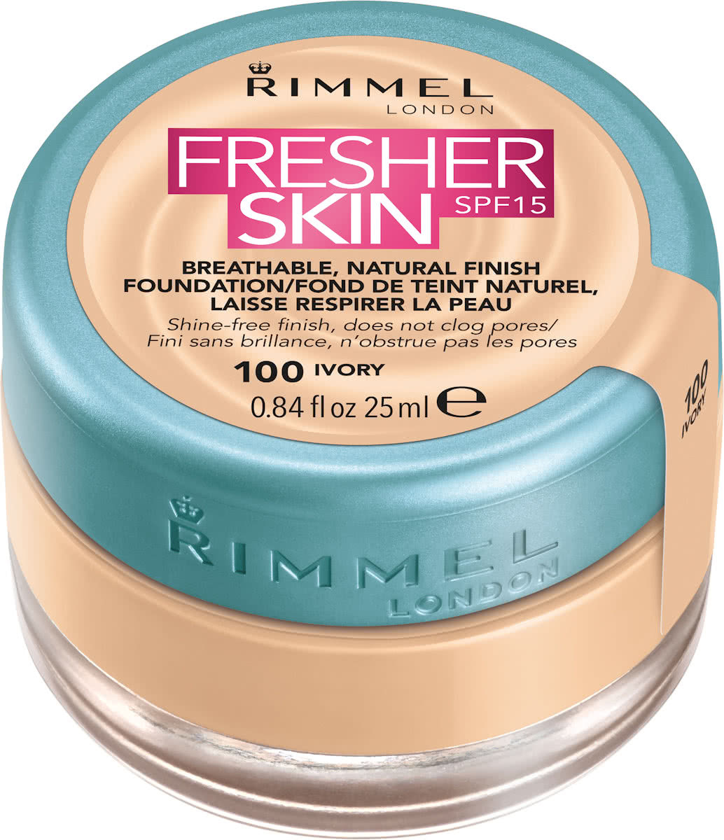 Rimmel London Fresher Skin Foundation - 100 Ivory - Foundation