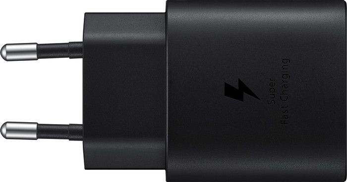 Samsung Galaxy S25 FE 128GB Zwart 5G + Samsung Oplader 25 Watt Zwart