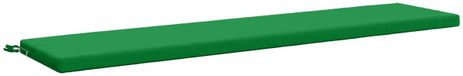 vidaXL Coussin de banc SOEST 100% Polyester Vert 170 x 40 x 5 cm