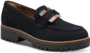 Tamaris Dames Instappers 1-24722-43 Navy Blauw Leer Maat 36