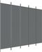 vidaXL Kamerscherm met 5 panelen 250x200 cm stof antracietkleurig
