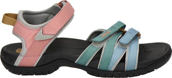 Teva W Tirra - Dames Sandalen - Zwart/Roze/Groen - Maat 38