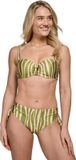 Ten Cate bikini bottom midi bow zebra green Dames Maat 38