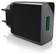 Chargeur USB Aplic avec Quick Charge 3.0, 18W, 1x port USB-A, 3000 mA, noir