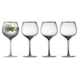 Lyngby Glas Palermo Gold Gin & Tonic Verre 650 ml Transparent - Set de 4