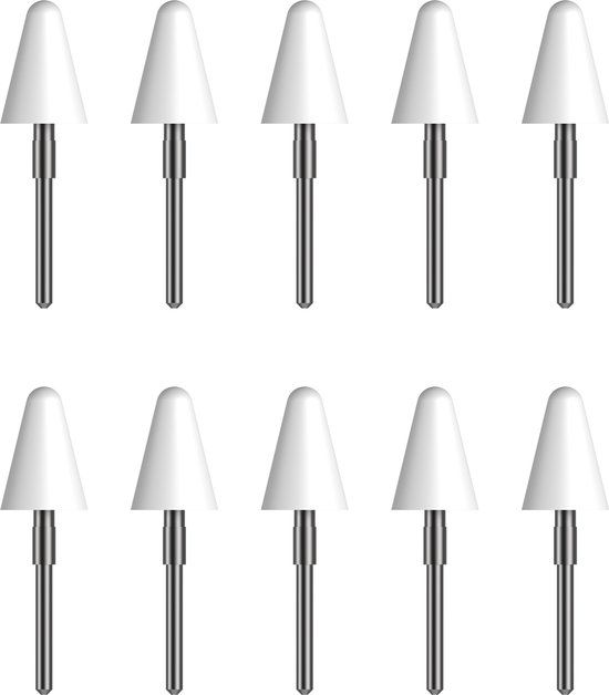 Kobo Stylus 2 vervangende penpunten - Wit - 10 stuks