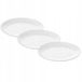 Wilmax Porseleinen Dinerborden Rond Wit 30,5 cm - Set van 3