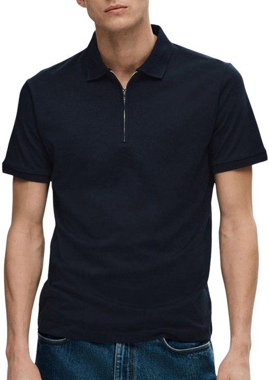 Selected Fave Polo Heren - Maat S - Sky Captain